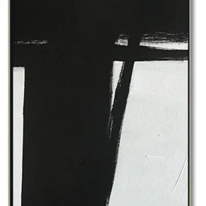 Abstract Painting Extra Large Black & White - Portrait Dimension