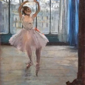Dancer in front of the window