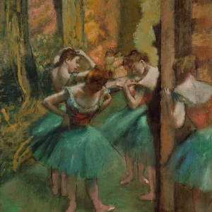 Dancers, Pink and Green