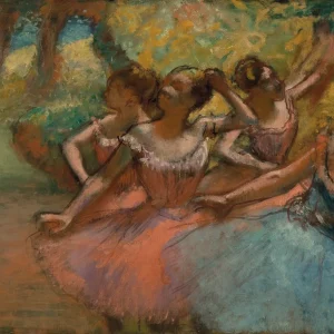 Four Ballerinas on Stage