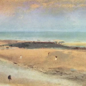 Beach at low tide