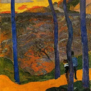 Blue trees