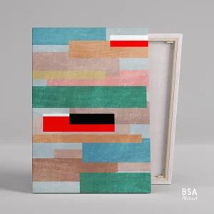 Geometric Modern Art, Abstract Canvas Art Painting - Fora #6