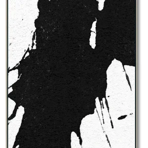 Oversized Black and White Abstract Canvas Wall Art, Original Oil Painting, Contemporary Modern Abstract Art Decor no.21